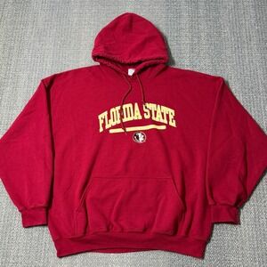 Florida State Seminoles FSU Hoodie Burgundy Pullover 2XL College Athleisure